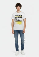 T-shirt manches courtes regular blanc coton