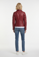 Perfecto rouge en cuir FREDERIKA