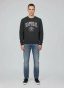 Sweatshirt regular noir coton polyester RAMS