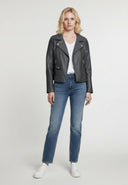 Perfecto noir en cuir ARIZONA, femme – vue 1