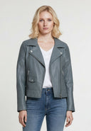 Perfecto gris en cuir ARIZONA, femme – vue 2