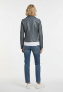 Perfecto gris en cuir ARIZONA, femme – vue 3