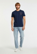 BARK Regular Fit Cotton Short-Sleeve T-Shirt - Navy