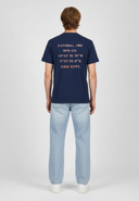 T-shirt manches courtes regular bleu marine coton BARK