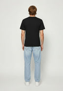 T-shirt manches courtes slim noir coton stretch BART