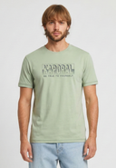 T-shirt manches courtes regular vert écume coton