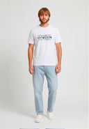 T-shirt manches courtes regular blanc coton BAZZI