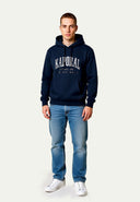 BENJY Regular Fit Cotton-Polyester Hoodie - Navy