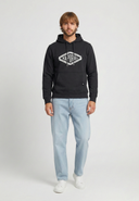 BENNI Regular Fit Cotton-Polyester Hoodie - Black