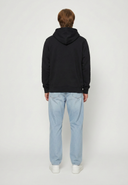 Sweat à capuche regular noir coton polyester BENNI