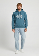 BENNI Regular Fit Cotton-Polyester Hoodie - Sky Blue