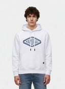 BENNI Regular Fit Cotton-Polyester Hoodie - White