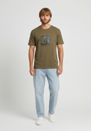 BOA Regular Fit Cotton Short-Sleeve T-Shirt - Khaki