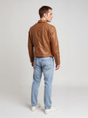 BORIS Leather Jacket - Vintage Cognac