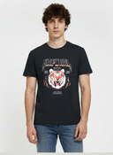 COSTO Regular Fit Cotton Short-Sleeve T-Shirt - Black