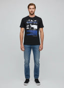 DOCK Regular Fit Cotton Short-Sleeve T-Shirt - Black