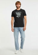 T-shirt manches courtes regular noir coton