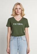 ENDA Slim Fit Stretch Cotton Short-Sleeve T-Shirt - Khaki