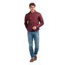 Veste bordeaux en cuir ENZO