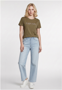 T-shirt manches courtes slim khaki coton stretch FARO