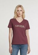 T-shirt manches courtes slim rouge bordeaux coton stretch
