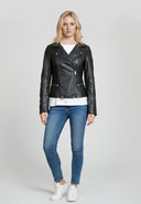 Perfecto noir en cuir FREDERIKA