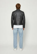 Veste noire en cuir FRITZ