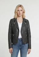 Perfecto noir en cuir GLORE, femme – vue 2