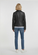 Perfecto noir en cuir GLORE, femme – vue 3