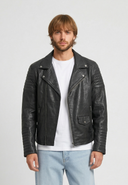 Perfecto noir en cuir HARRY, homme – vue 2