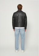 Perfecto noir en cuir HARRY, homme – vue 3