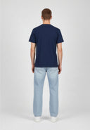 T-shirt manches courtes regular bleu marine coton