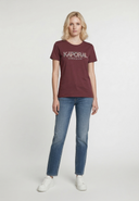 T-shirt bordeaux en coton JALL