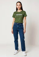 T-shirt manches courtes slim khaki coton stretch JASIC