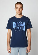 JAVA Regular Fit Cotton Short-Sleeve T-Shirt - Navy