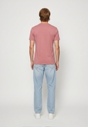 T-shirt manches courtes regular vieux rose coton JAVA