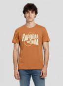 T-shirt manches courtes regular orange coton