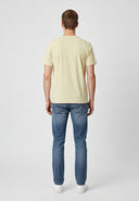 T-shirt manches courtes regular jaune coton