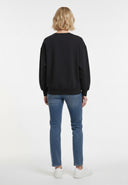 sweatshirt slim noir coton polyester