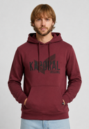 Sweat à capuche bordeaux KAPS