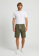 Short regular khaki molleton coton polyester KASIUS