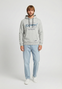 KATUM Regular Fit Cotton-Polyester Hoodie - Gray