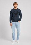 Sweat col rond bleu marine KIEL