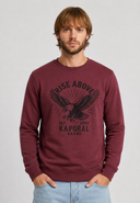 Sweat col rond bordeaux KIEL
