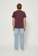 T-shirt bordeaux en coton KIGA