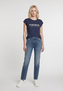 T-shirt bleu marine en coton KOPY