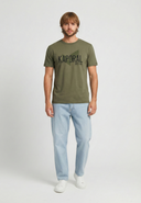 T-shirt manches courtes regular khaki coton