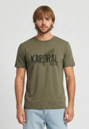 T-shirt manches courtes regular khaki coton