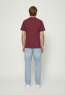 T-shirt manches courtes regular rouge bordeaux coton KOREO