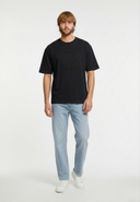 KRAFT Regular Fit Cotton Short-Sleeve T-Shirt - Black